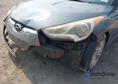 2012 Hyundai Veloster Base W/Black z USA, uszkodzony, nr VIN KMHTC6ADXCU067853